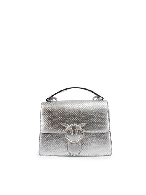 Borsa Mini Love laminata silver PINKO | 100071 A1VGZZFS